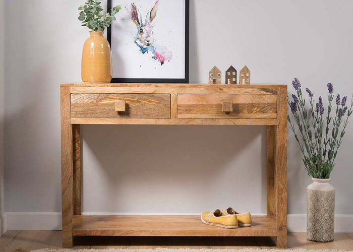 Dyson Console Table In Sheesham Wood